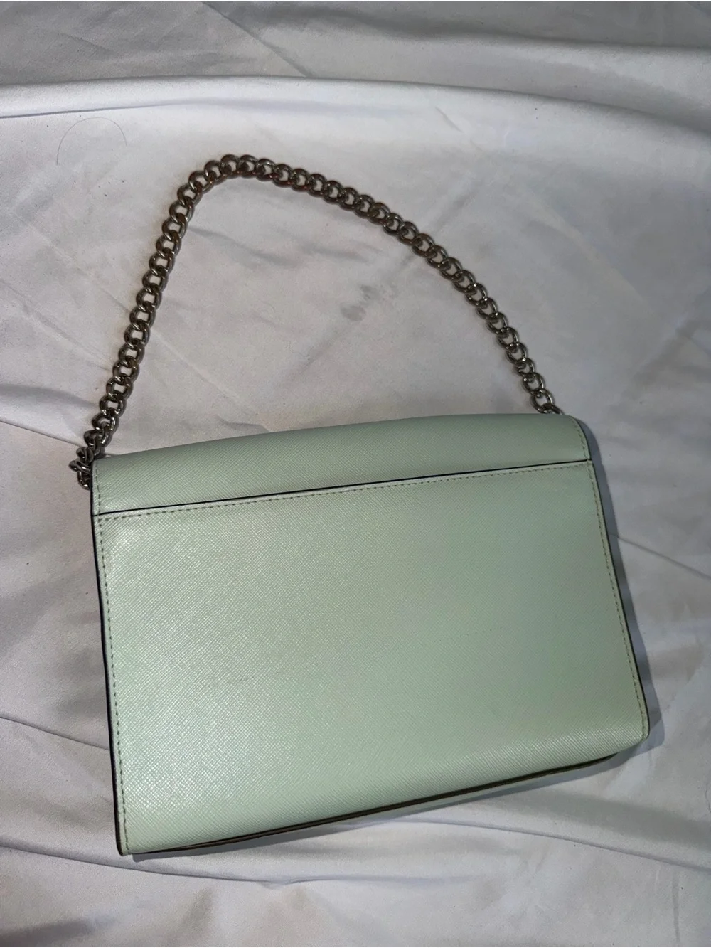 kate spade Mint Green Leather Shoulder Bag with Chain